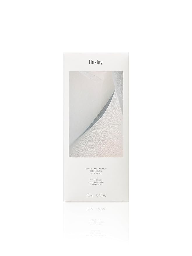 Huxley Secret of Sahara Sleep Mask, Hydrating Overnight Face Mask for Dry and Dull Skin, Korean Skincare with Cactus Extract and Cica, Barrier Support, Non-Sticky Gel-Cream, 4.23 oz