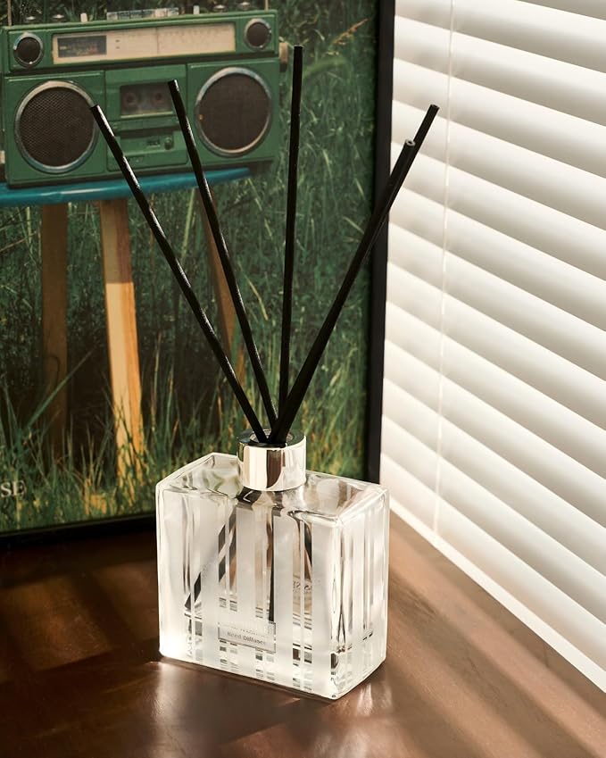 M&SENSE Magical Oriental Reed Diffuser Set - 7.04oz Diffusers for Home with Sticks, Shelf Decor for Bedroom Bathroom Office