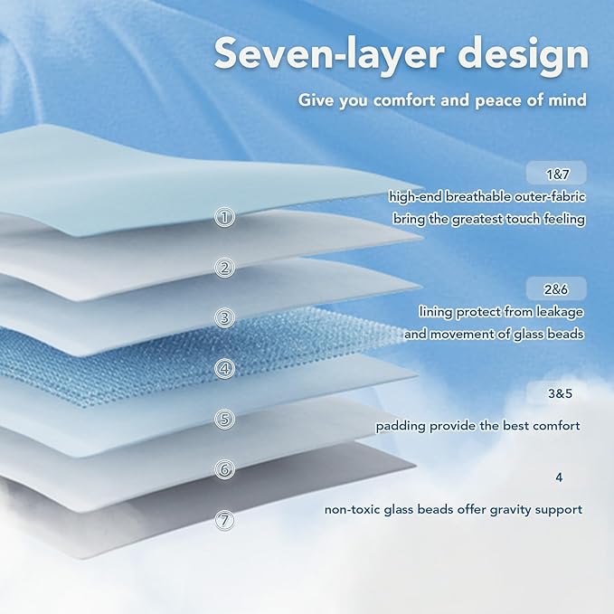 Topcee Weighted Blanket (20lbs 80"x87" King Size) Soft Cooling Heavy Blanket Sleeping, Apply to 190-210 lbs Body, Thick Breathable Blanket with Glass Bead, Easy Care