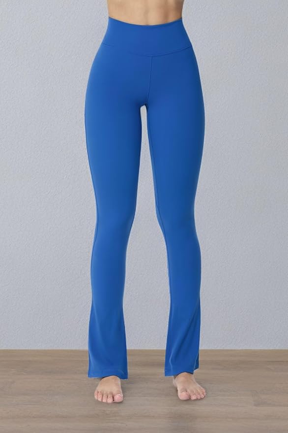 Sunzel High Waist Mini Flared Leggings for Women, Tummy Control Casual Flare Yoga Pants for Yoga Workout Gym