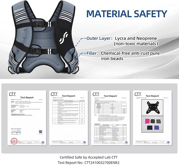 Sportneer Weighted Vest Woman: 8lb/12lb/15lb/20lb/25lb Weight Vest with Detachable Phone Bag, Adjustable Women Weighted Vest Rucking Vest for Walking Strength Training Muscle Building Weight Loss