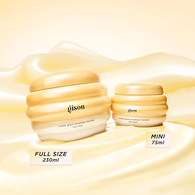 Gisou Honey Gloss Ceramide Therapy Hair Mask – Deep Repair & Hydration with Mirsalehi Honey, Ceramides & Hyaluronic Acid, 7.8 fl oz