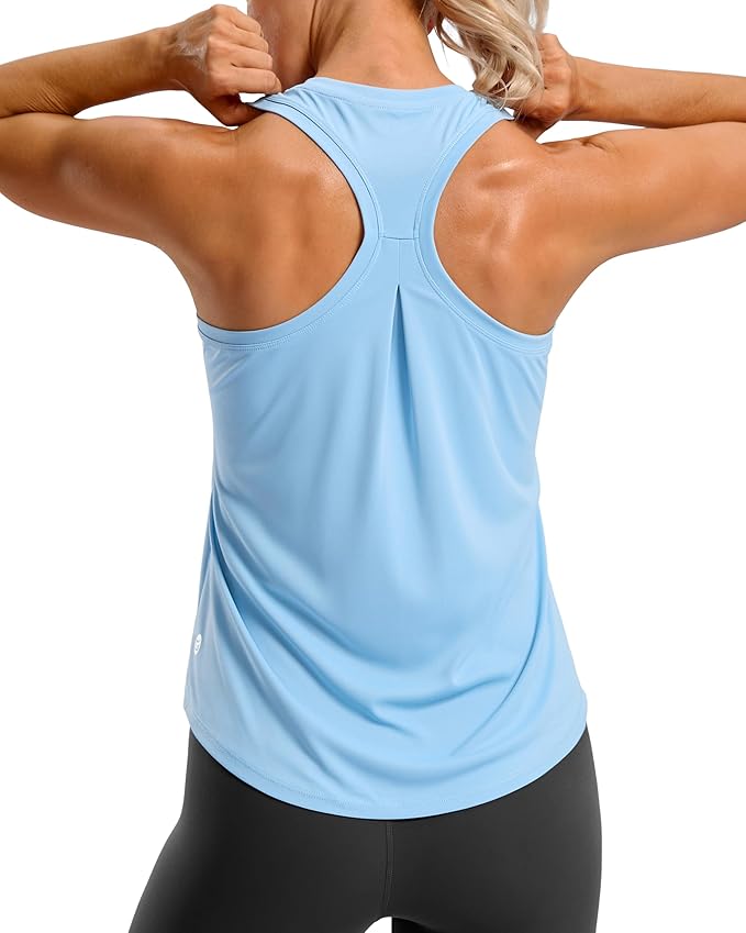 G Gradual Women's Workout Tank Tops Racerback Athletic Yoga Tops Loose Fit Sleeveless Running Gym Sports Shirts for Women