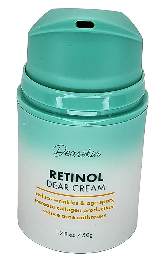 Retinol Cream for Face Anti Aging Moisturizer Wrinkle 1.7oz Night and Day with Botanical Hyaluronic Acid, Vitamin E, Jojoba Oil Aloe Vera Vegan - New Pump Bottle!