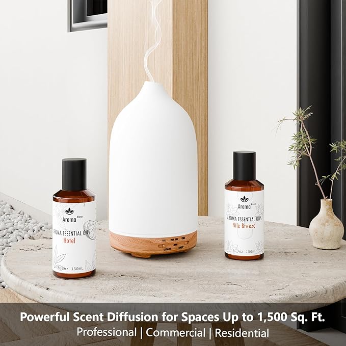 Aroma Diffuser Oil - Ocean - Aroma Fragrance Diffuser Oils, Aromatherapy Scents Neroli, Watermelon & Amber, Long-Lasting Air Fresheners, Enjoy Essential Oil Infused Atmosphere - 5.3 fl oz (150mL)
