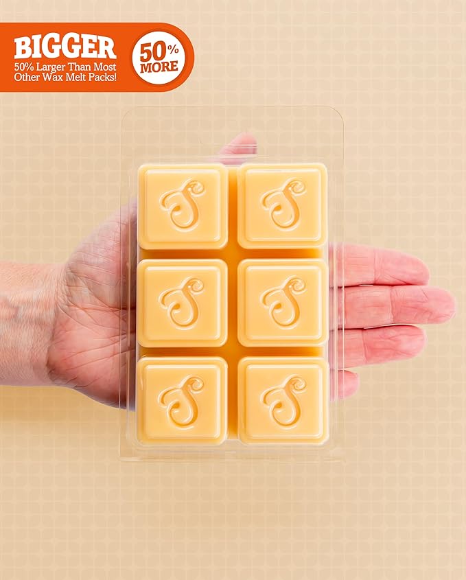 Shortie's Candle Company Pumpkin Spice Wax Melts Variety 5 Pack - Formula 117-5 Highly Scented 3 Oz. Bars - Made with Natural & Essential Oils - Fall Warmer Wax Cubes