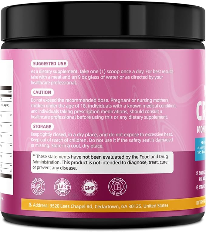 Creatine Collagen for Women, Creatine Monohydrate BCAA Myo-Inositol Biotin Hyaluronic Acid Folate L Glutamine Vitamin D3 C B6 Iron Zinc D-Chiro-Maca Digestive Enzyme Probiotic Ashwagandha Magnesium 5g