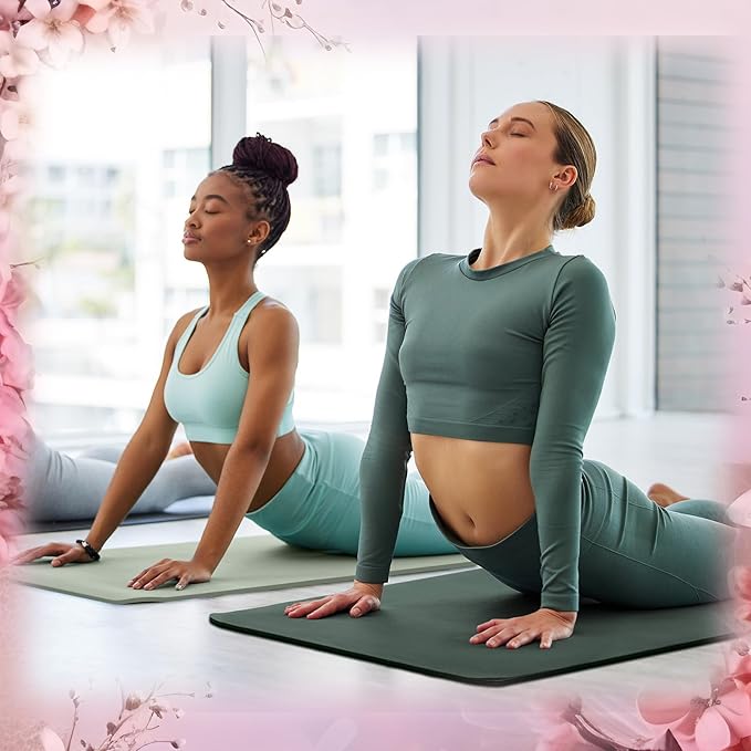 Timgle 6 Pack Yoga Mats Bulk Non Slip Exercise Yoga Mat Thick Anti Slip Tear Resistant Sports Gym for Fitness Stretching Home Workout and Studio