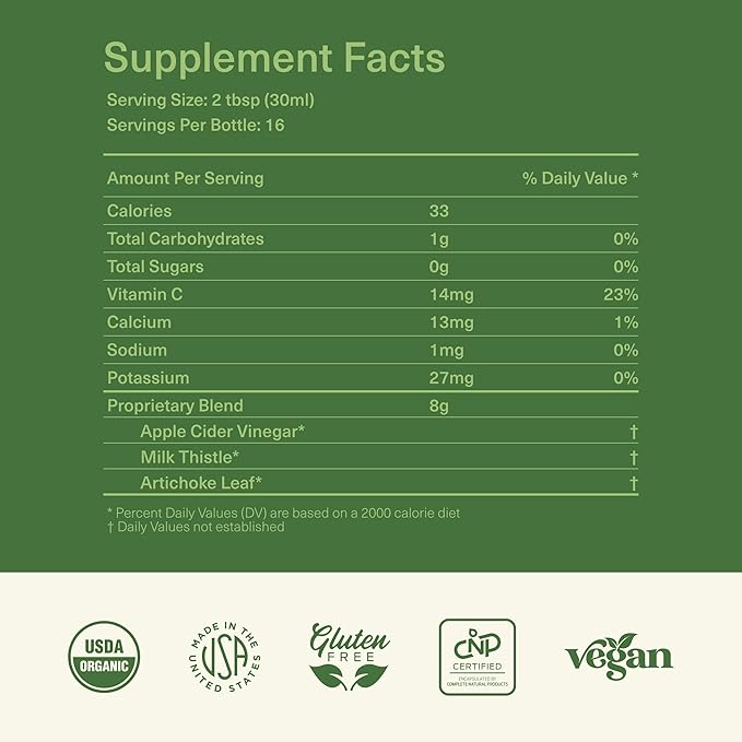 Liver Complete 16oz Support Liquid – Milk Thistle, Chanca Piedra & Dandelion Root – Herbal Cleanse Supplement – Non-GMO, Organic Ingredients