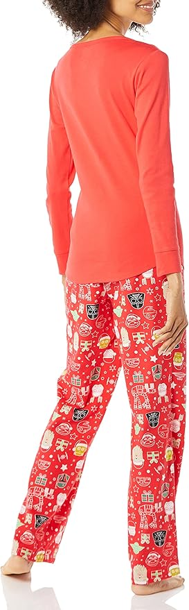 Amazon Essentials Disney | Marvel | Star Wars Women's Flannel Pajama Sleep Sets