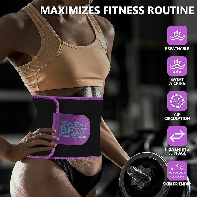 MORECOO Waist Trainer for Women, Sculpt Touch Sweat Band for Stomach, Waist Trimmer for Women's Workouts &Speed Belly Sweat