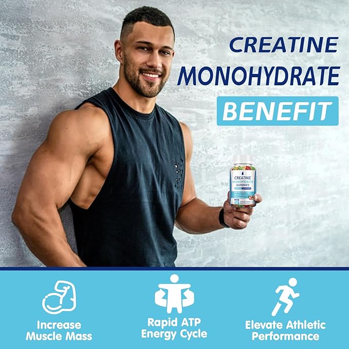 Creatine Monohydrate Gummies - Low Sugar Chewable Gummy