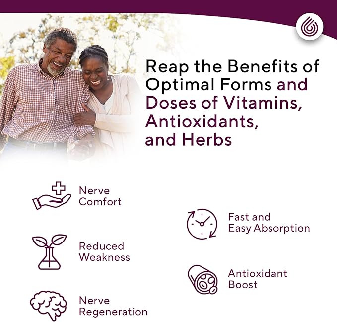 NERVE RENEW Optimizer, 3 Pack (90 Capsules) - 300 mg Stabilized R-Alpha Lipoic Acid per Capsule for Natural Nerve Discomfort Support - Fast Absorption - Safe and All Natural