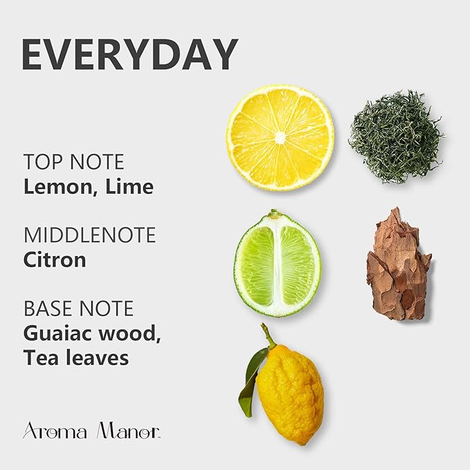 Hotel Fragrance Oil Inspired by W Hotel Scent - Everyday Essential Oil for Scent Diffusers air Purifier - Lemon, Lime, Citron, Tea Leaves - Home Luxury Scents Aroma Fragrance for Home, Office