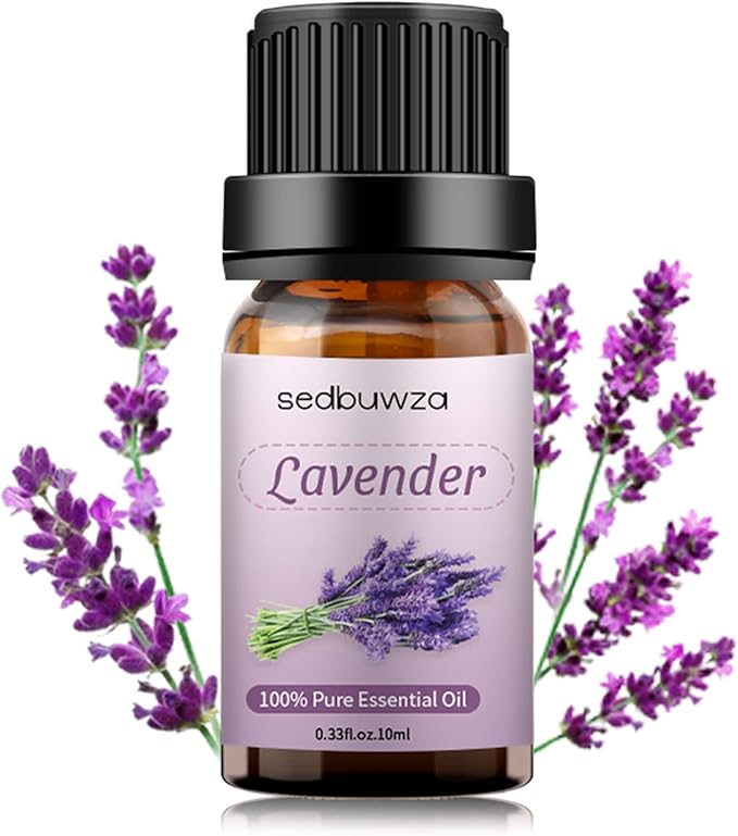 Sedbuwza Lavender Essential Oil, Pure Organic Lavender Fragrance Oil for Diffuser, Humidifier, Soap, Candle, Perfume