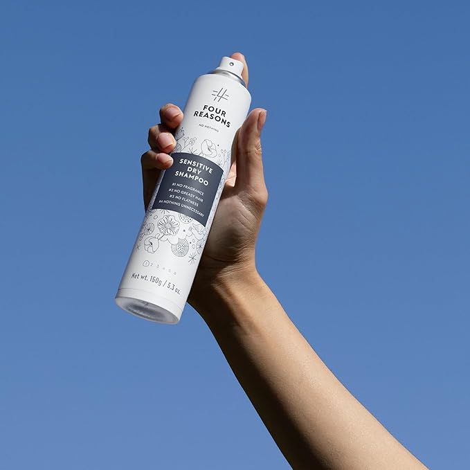 No nothing Very Sensitive Dry Shampoo - Fragrance Free Dry Shampoo, 100% Vegan, Hypoallergenic, Unscented, Gluten Free, Soy Free, 1.058 oz