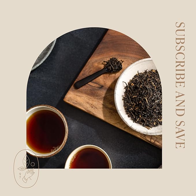 Rishi Tea Golden Yunnan Black Tea - Organic, Loose Leaf Tea, Smooth & Rich Ancient Chinese Tea, Energizing & Caffeinated - 16 Ounces, 56+ Servings