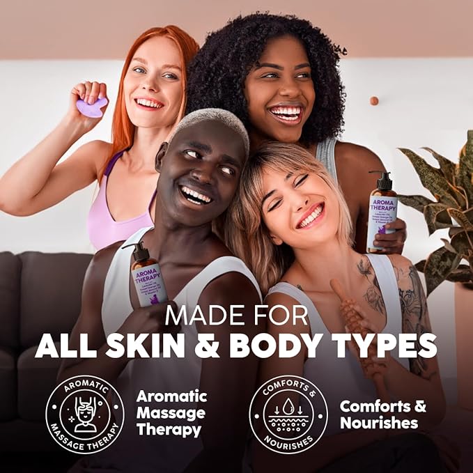 KUKKA Aromatherapy Massage Oil 6.76 fl oz - Enriched with Vitamin E, Sweet Almond, Lavender & Sweet Orange Oils - for All Skin Types, Men & Women - Massage Therapy Oil for Muscles, Legs & Body
