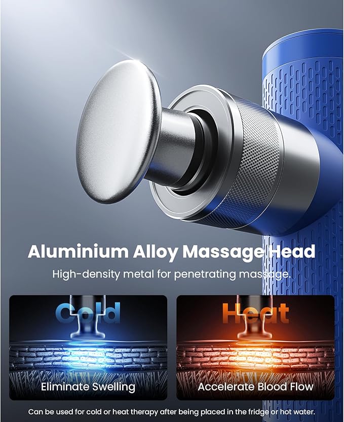 BOB AND BRAD A7 Massage Gun with 11mm Amplitude and Metal Head, Mini Massage Gun Deep Tissue Portable, Professional Muscle Massager for Pain Relief