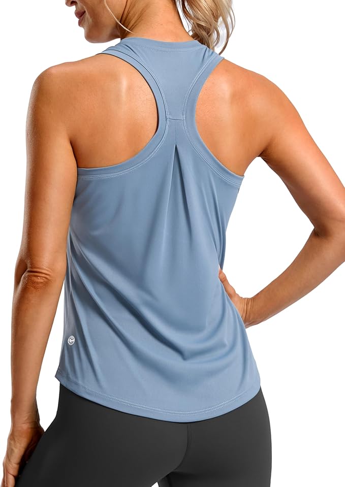 G Gradual Women's Workout Tank Tops Racerback Athletic Yoga Tops Loose Fit Sleeveless Running Gym Sports Shirts for Women