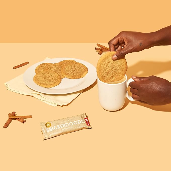 good! Snacks Snickerdoodle Vegan Protein Bar, Soy & Gluten Free, Plant Based, Low Sugar, 15g Clean Protein, Natural Healthy Superfood Snack, Kosher Friendly, For Athletes & Active Lifestyles, 12 Bars