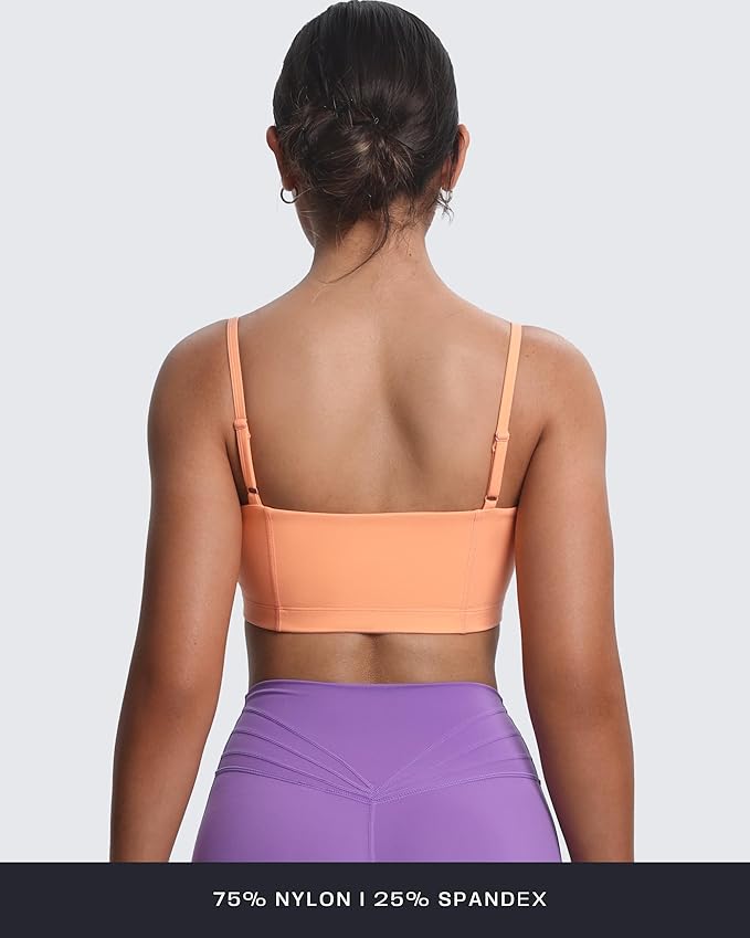 Aoxjox Women's Workout Bandeau Bras Training Fitness Running Yoga Crop Tank