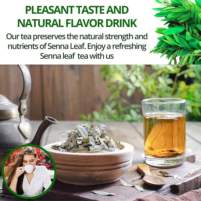 VIDA FARM Premium Senna Tea for Constipation - 125 Tea Bags - 100% Natural Senna Leaves, Non-GMO, Caffeine Free