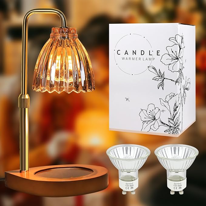 Candle Warmer Lamp with Timer Dimmer Adjustable Height for All Size Jar Candles, Electric Candle Warmer for Wax Melts for Mother in Law Gifts,Birthday Gifts & Home Decor Gifts for Women
