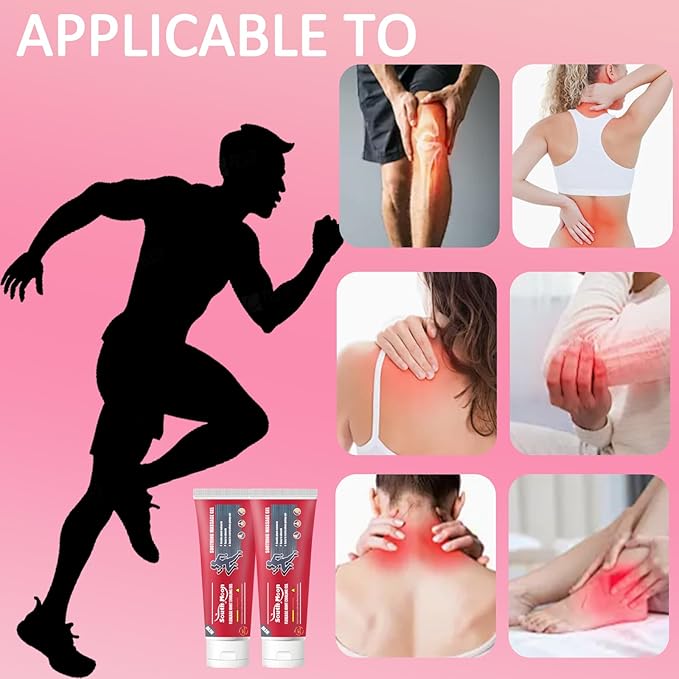 Joint & Muscle Relief Gel – Soothing Massage Cream with Turmeric, Peppermint & Emu Oil – Fast-Absorbing, Non-Greasy Formula for Knees, Back, Neck & Hands – 4.23 oz (2pcs)