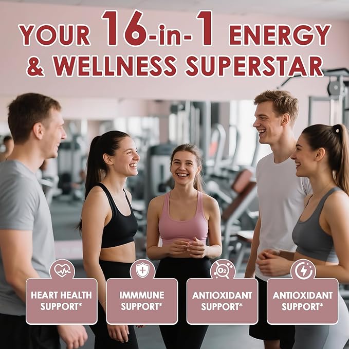 16-in-1 Methylated Multivitamin Plus, Methylated B Complex with Vitamin B12 & Methylfolate, B1-B7, CoQ10 & Alpha Lipoic Acid, Vitamin B Complex for Energy, Brain, Heart, Immunity& Antioxidant,120 Caps