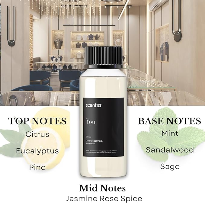 Fierce-Inspired Diffuser Oil - Scentia You Fragrance Oil Perfume Dupe - 120 mL, 4 Fl oz Diffusers - A and F Inspired. Natural Essential Scented Oil for Aromatherapy, SPA and Home, Mothers Day Gift