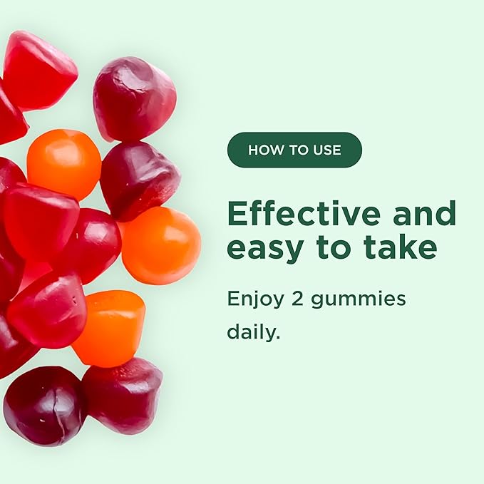 Yuve Natural Sugar Free Probiotic Gummies 5 Billion CFU, Helps with Constipation, Bloating & Leaky Gut - Vegan, Gluten-Free & Non-GMO - 60ct