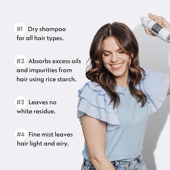 No nothing Very Sensitive Dry Shampoo - Fragrance Free Dry Shampoo, 100% Vegan, Hypoallergenic, Unscented, Gluten Free, Soy Free, 1.058 oz