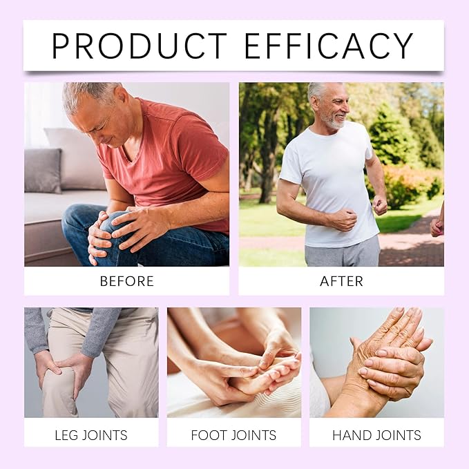 Soothing Relief Massage Gel, Joint Gel Purple Gel Soothes for Knees, Lumbar, Neck, Hands,Feet and Joint Activities Throughout.(100g)