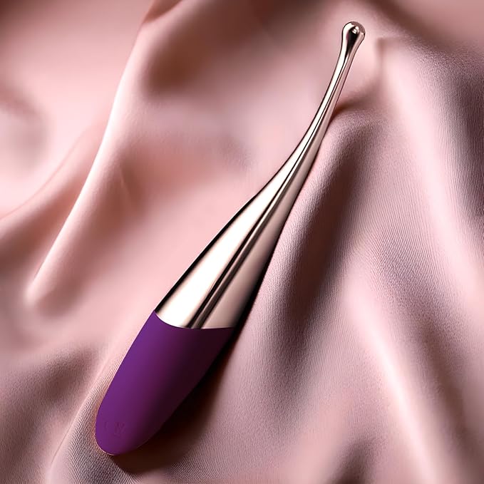 CHARMING Personal Wand Massager with Waterproof Vibration for Full Body Massage Use, Promotes Essence Absorption, Relieves Fatigue -Purple