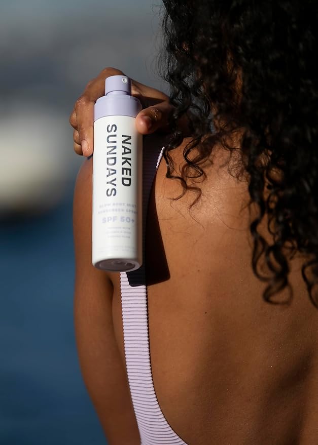 Naked Sundays SPF 50+ Body Sunscreen Spray – Broad Spectrum UVA/UVB Protection, 150 ml Mist