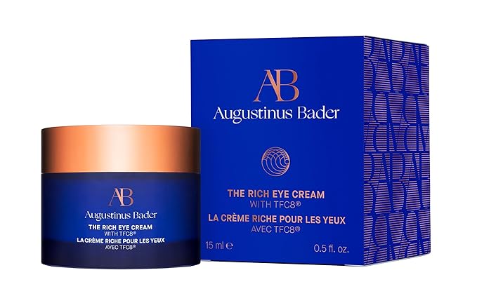 Augustinus Bader The Rich Eye Cream – Luxury Anti-Aging Eye Treatment – Intensively Hydrates, Firms & Smooths Fine Lines – Reduces Puffiness & Brightens Under-Eye – 15 ml / 0.5 fl oz