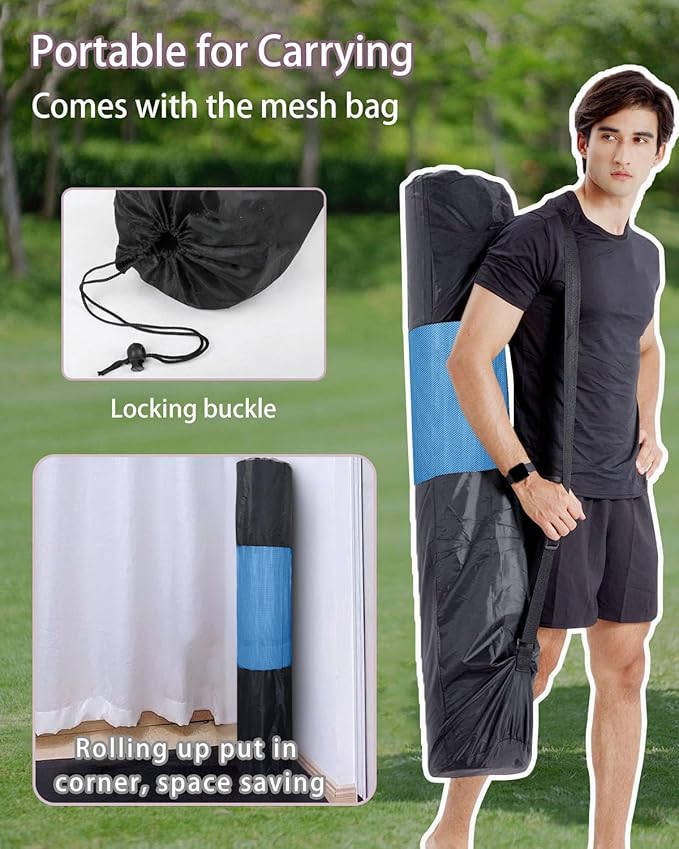 Large Yoga Mat 78"x 51" 20mm/15mm/10mm Thick Workout Mats for Home Gym, Extra Wide Workout for Women Men Gym Flooring Exercises