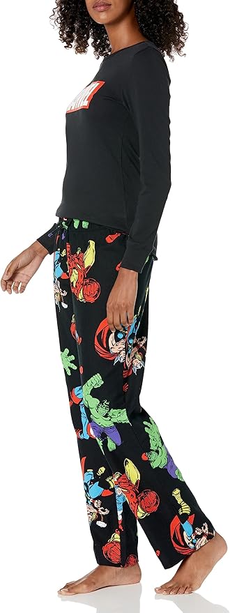 Amazon Essentials Disney | Marvel | Star Wars Women's Flannel Pajama Sleep Sets