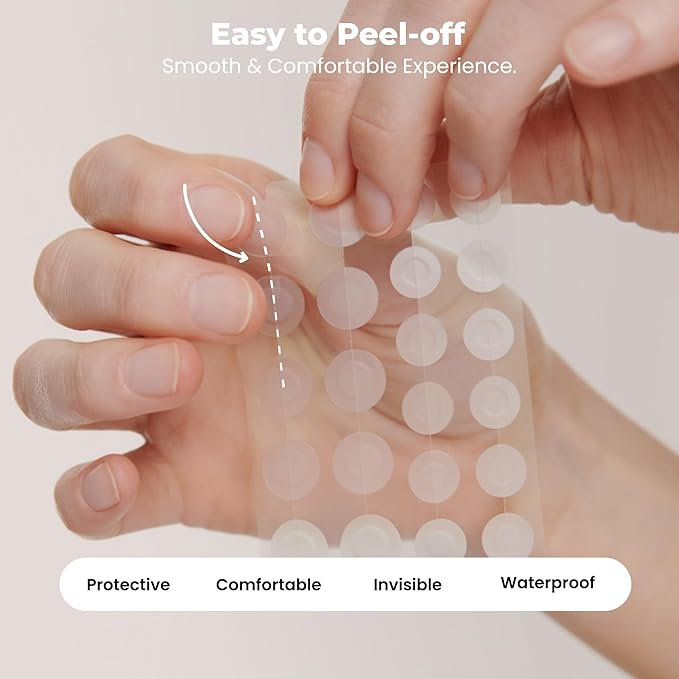 ROSELYNBOUTIQUE Pimple Patches for Face - Daytime Invisible+ Hydrocolloid Acne Patches For Zits Blemishes Pore Strips - Vegan Cruelty-Free Skincare Products Skin-Friendly (30 UltraThin 0.1mm)