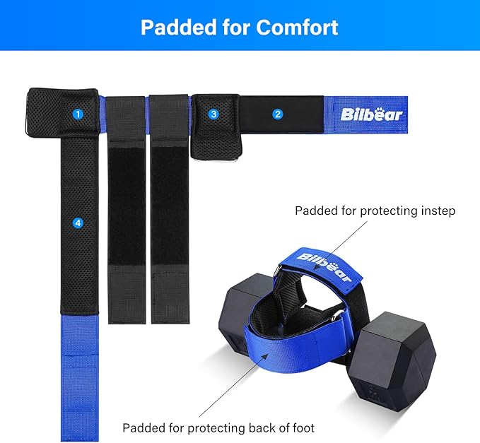Tibialis Trainer Strap for Shin Splint Relief Exercises,Adjustable Dumbbell Foot Attachment for Hip Flexor Raises,Dumbbell Ankle Strap Relieve Leg Pain Increase Range of Motion