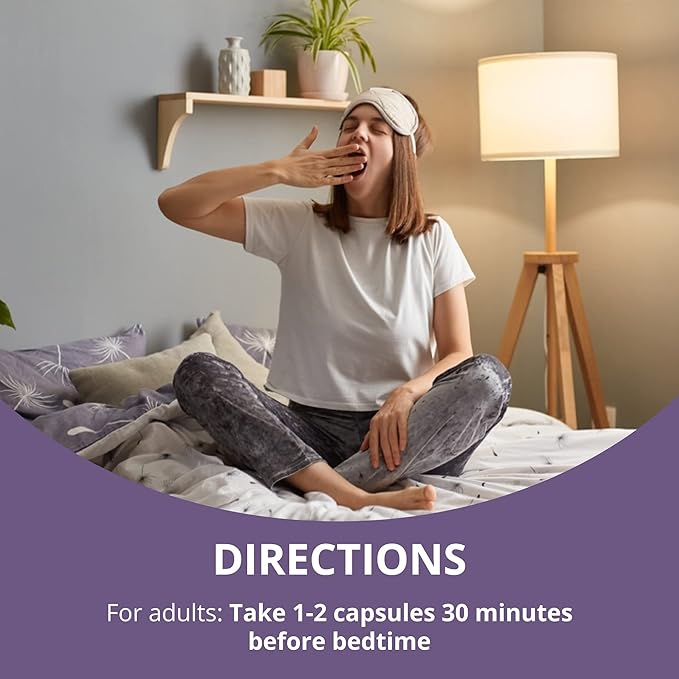 NuBest Sleep Xtra | Supports Healthy Sleep for Adults | Vitamin B6, Melatonin, Ashwagandha, Chamomile, Valerian & More - Non Habit-Forming | 60 Vegan Capsules |1 Month Supply
