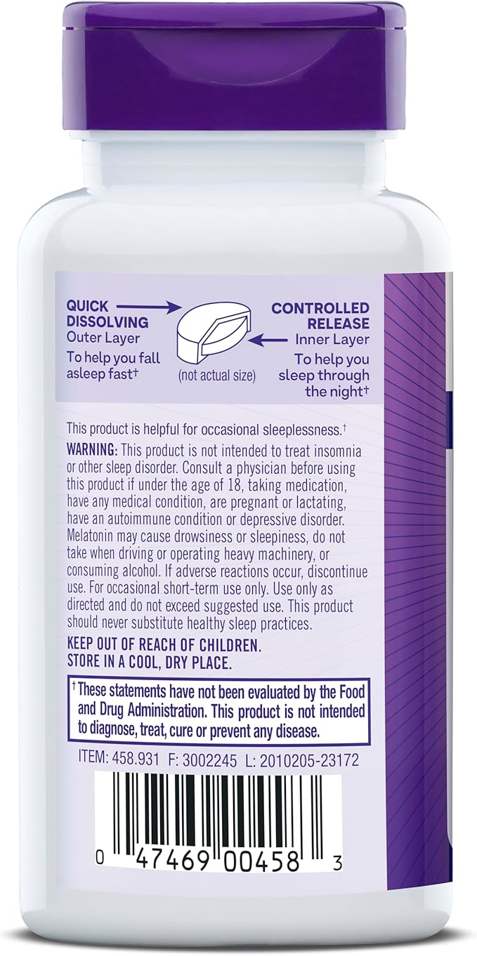 Natrol Melatonin Time Release, 3 mg, 100 Tablets