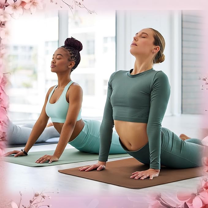 Timgle 6 Pack Yoga Mats Bulk Non Slip Exercise Yoga Mat Thick Anti Slip Tear Resistant Sports Gym for Fitness Stretching Home Workout and Studio