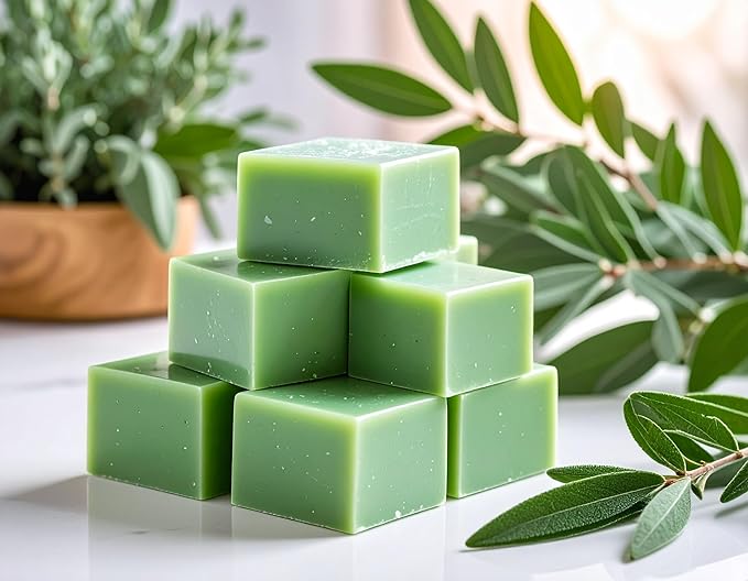 Rosemary Sage Strongly Scented Hand Poured Vegan Wax Melts, 12 Scented Wax Cubes, 6.4 Ounces in 2 x 6-Packs