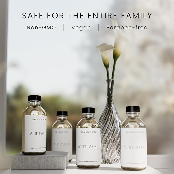 The Magic Scent Whitewood Diffuser Oil - Hotel & Home Luxury Scents Inspired by 1 Hotel Miami, Compare to My Way Diffuser Oil Scents for Home, Designed for Use in All Diffusers - 8.5 fl oz, 250 mL