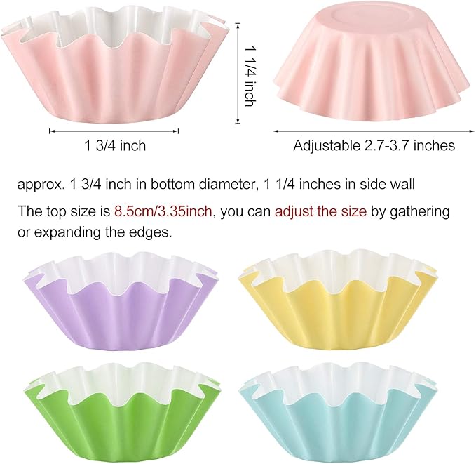 Boao Wax Melt Liners Reusable Wax Warmer Containers Leakproof Cups for Scented Candle, Paper Holders for Electric Pluggable Melter and Burner(Pink, Blue, Green, Yellow, Purple,150 Pieces)