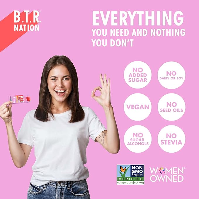 B.T.R. Nation Vegan Superfood Protein Bars - Strawberry Shortcake VITALITY | 12 Bars | Keto, Plant Based, and Gluten Free Low Carb, Sugar Alcohol Free, & Boosted with Powerful Superfood!