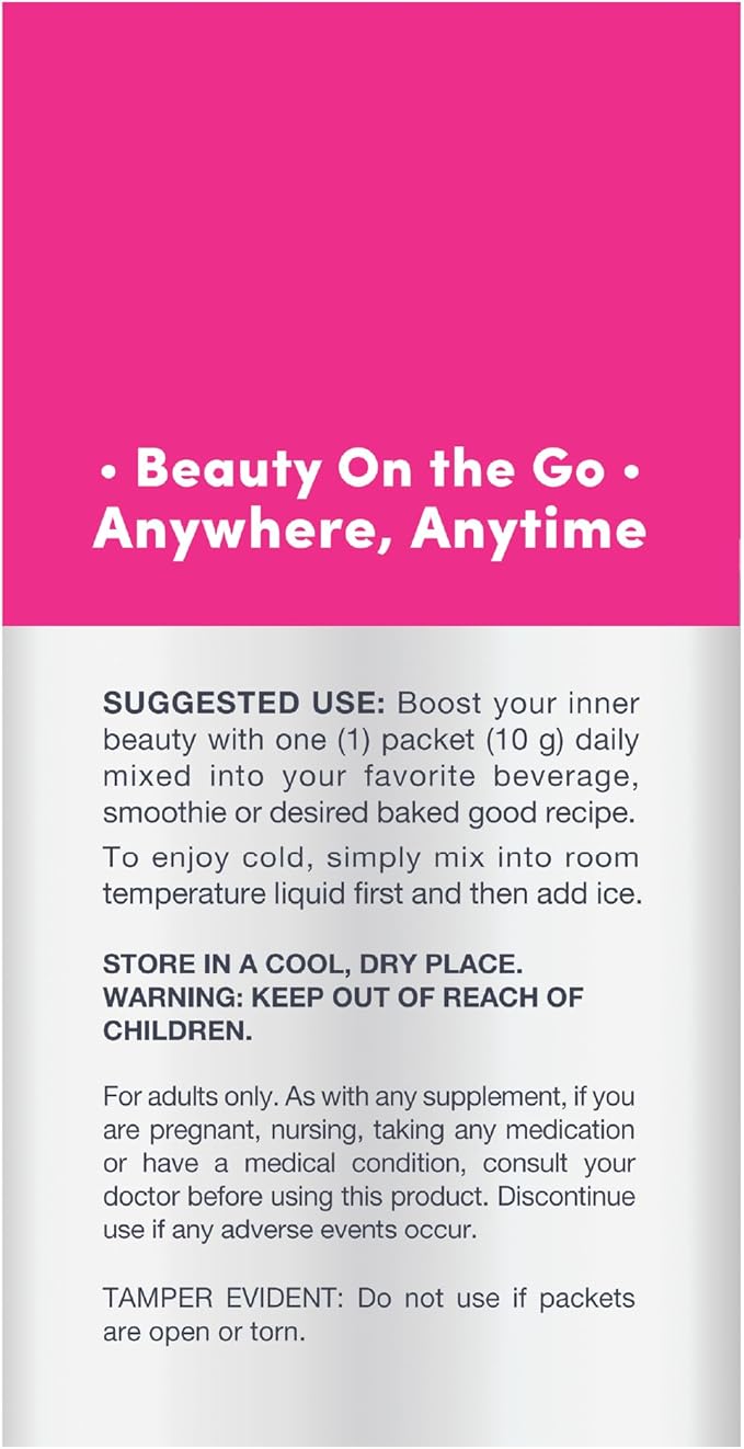 NeoCell Super Collagen Peptides, 10 g Collagen/Single-Serve Packet; Keto Certified, Gluten Free; for Healthy Skin, Hair, Nails and Joint Support;* Unflavored Powder, 20 Servs, 7 Oz.