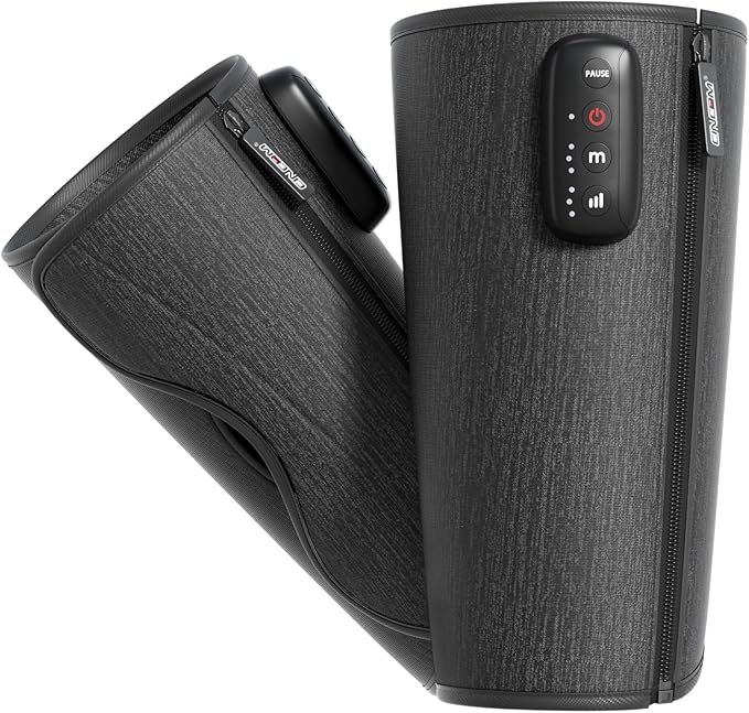 CINCOM Cordless Calf Massager for Circulation, Leg Compression Massager for Calf, Rechargeable Leg Massage with 3 Intensities 3 Modes for Pain Relief, Gifts for Women Men